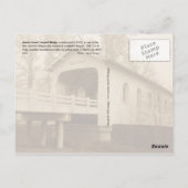 Grave Creek Covered Bridge, Sunny Valley, OR Postkarte (Rückseite)