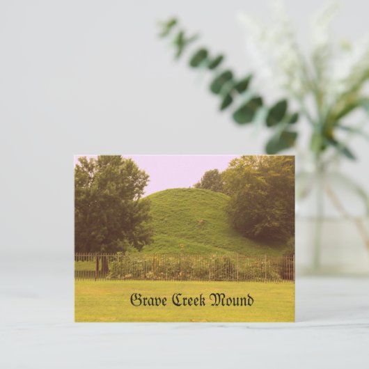 Grave Creek Mound Postkarte (Stehend Vorderseite)