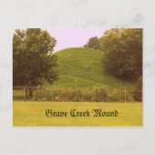 Grave Creek Mound Postkarte (Vorderseite)