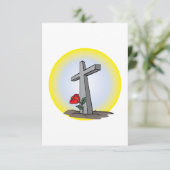 Grave Cross Einladungen (Stehend Vorderseite)