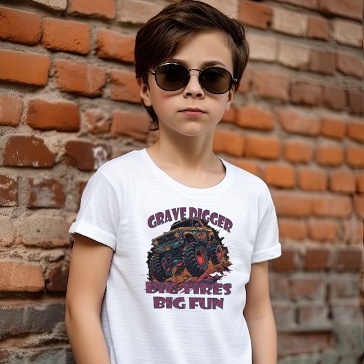 Grave Digger, Big Tips Big Fun Monster Truck T-Shirt