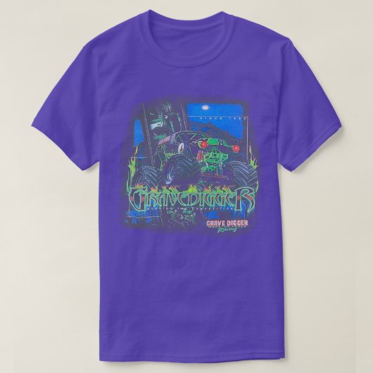 Grave Digger verbrannte den Wettbewerb T-Shirt (Design vorne)