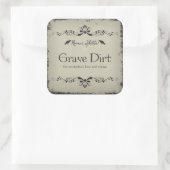 Grave Dirt Halloween Jar Sticker (Tasche)
