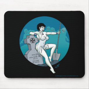 Grave Girl Mouse Pad Mousepad