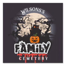 Grave Halloween Family Individuelle Name Friedhof