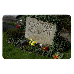 Grave von Gustav Klimt Magnet