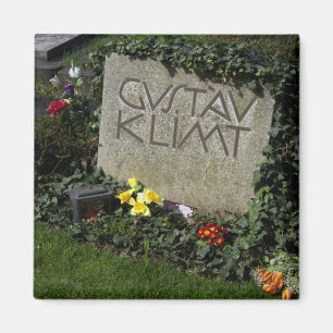 Grave von Gustav Klimt Magnet