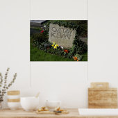 Grave von Gustav Klimt Poster (Küche)