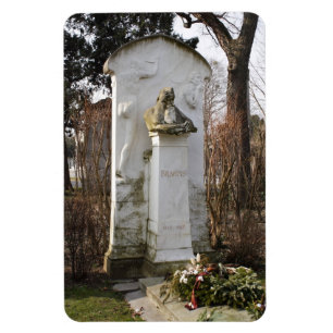 Grave von Johannes Brahms Magnet