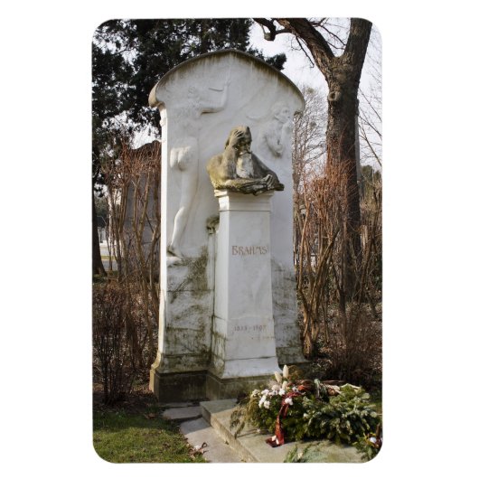 Grave von Johannes Brahms Magnet (Vertikal)