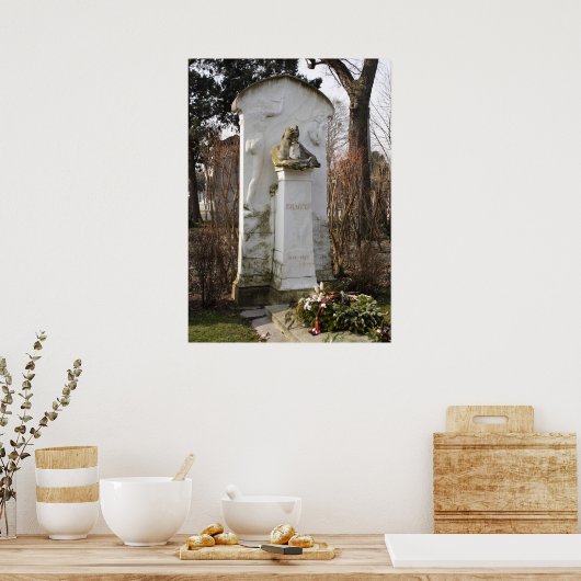 Grave von Johannes Brahms Poster (Küche)