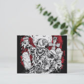Grave Zombie Postkarte (Stehend Vorderseite)