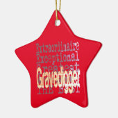 Gravedigger Extraordinaire Keramik Ornament (Links)