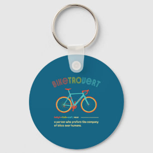 Gravel-Bike Biketrovert Lustige Fahrrad-Quote Intr Schlüsselanhänger