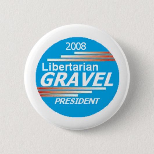 GRAVEL Libertarian Button (Vorderseite)