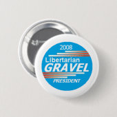 GRAVEL Libertarian Button (Vorne & Hinten)
