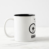 Gravel Vibes Cycling Zweifarbige Tasse (Links)