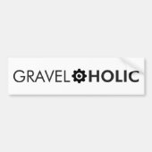 Gravelaholic Gravel Cycling Autoaufkleber (Vorne)