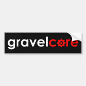 Gravelcore Gravel Cycling Autoaufkleber (Vorne)
