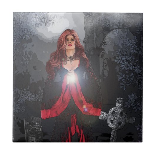 Gravelight Enchantress Fliese (Vorderseite)