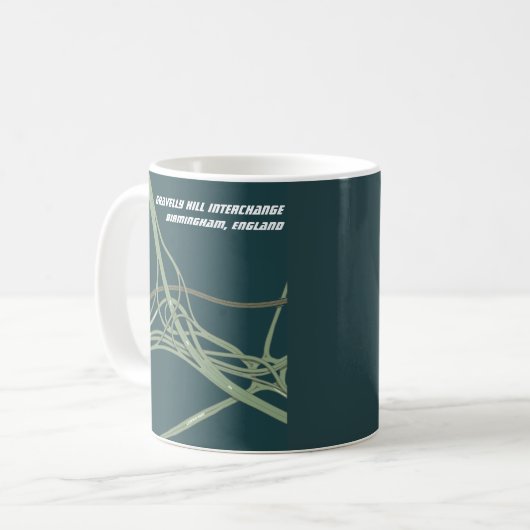 Gravelly Hill Interchange, Birmingham, England Kaffeetasse (Vorderseite Links)