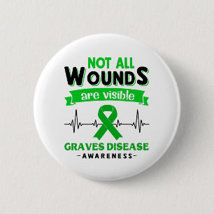 Graves Disease Awareness Month Ribbon Geschenke Button
