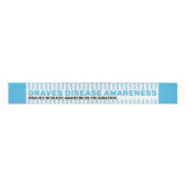 Graves Disease Awareness Pattern Ribbon Ripsband (Vorderseite)