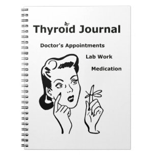 Graves Disease Schilddrüsenblatt Notizblock