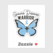 Graves Disease Warrior, Autoimmunerkrankung Aufkleber (Blatt)