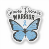 Graves Disease Warrior, Autoimmunerkrankung Aufkleber (Vorderseite)