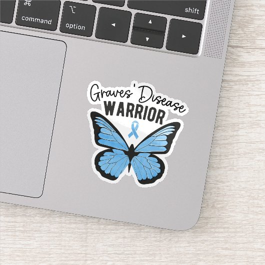 Graves Disease Warrior, Autoimmunerkrankung Aufkleber (Detail)