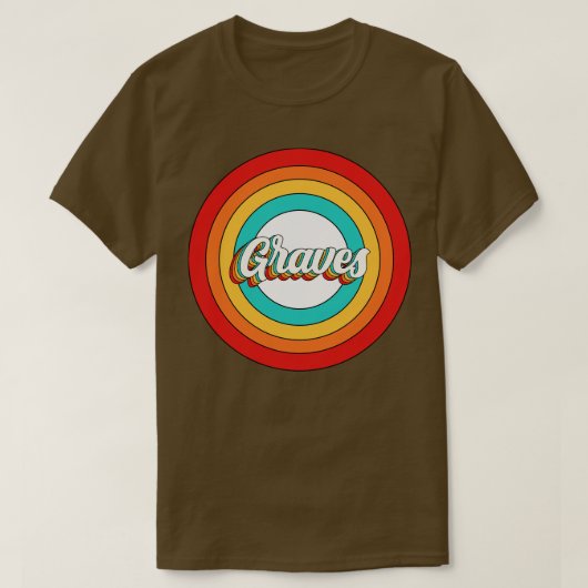 Graves Name Shirt Vintag Gräber Kreis (Design vorne)