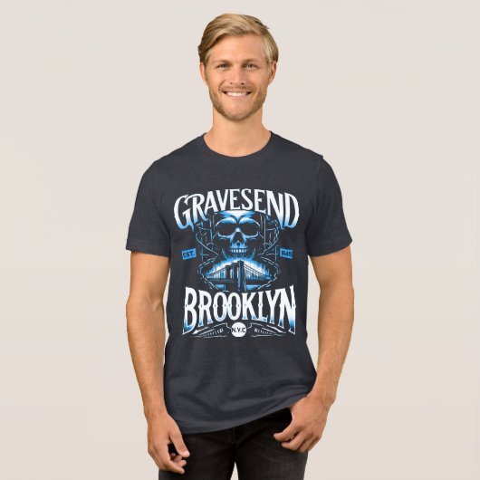 Gravesend Brooklyn NYC T - Shirt (Vorderseite voll)