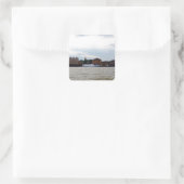 Gravesend in Kent. Quadratischer Aufkleber (Tasche)