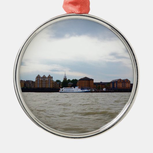 Gravesend in Kent Silbernes Ornament (Vorne)