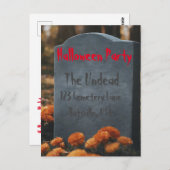 Graveston und Schädel Postkarte (Vorne/Hinten)