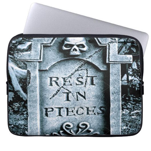 Gravestone Grave Halloween Laptopschutzhülle (Vorderseite)