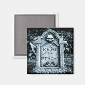 Gravestone Grave Halloween Magnet (Vorderseite/Rückseite)