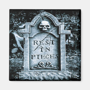 Gravestone Grave Halloween Magnet
