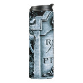 Gravestone Grave Halloween Thermosbecher (Nach links gedreht)