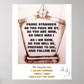 GRAVESTONE, PAUSE STRANGER JOKE Plakat (Vorne)