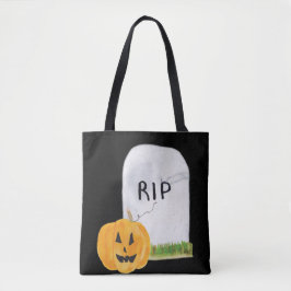 Gravestone und Jack-o-Latern Trick oder Treat Tasche