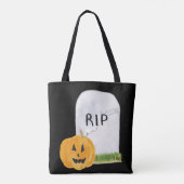 Gravestone und Jack-o-Latern Trick oder Treat Tasche (Rückseite)