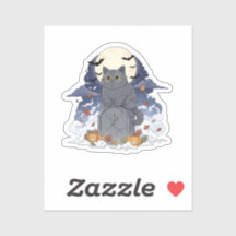 Graveyard Brit - British Shorthair Cat Halloween