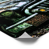 Graveyard Classic Car | Buick Roadmaster Poster (Ecke)