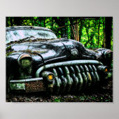 Graveyard Classic Car | Buick Roadmaster Poster (Vorne)