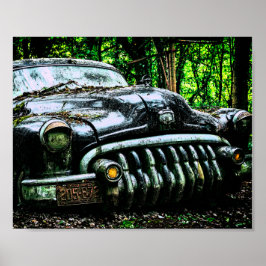 Graveyard Classic Car | Buick Roadmaster Poster