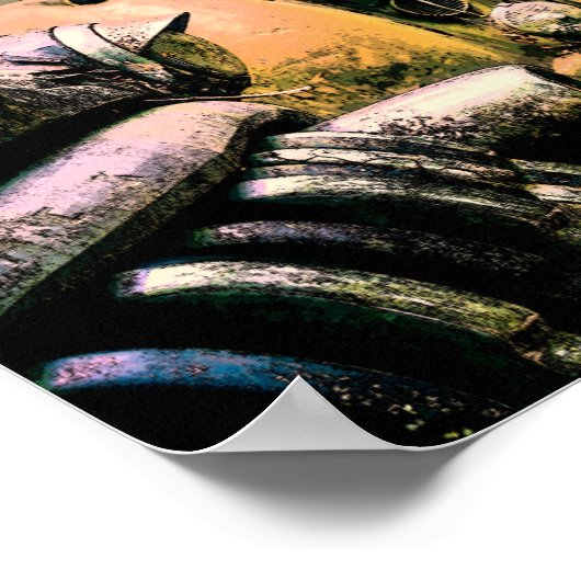 Graveyard Classic Car | Rolls Royce Poster (Ecke)