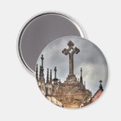Graveyard Cross nah-up, Portugal Magnet (Vorderseite/Rückseite)