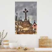 Graveyard Cross nah-up, Portugal Poster (Küche)